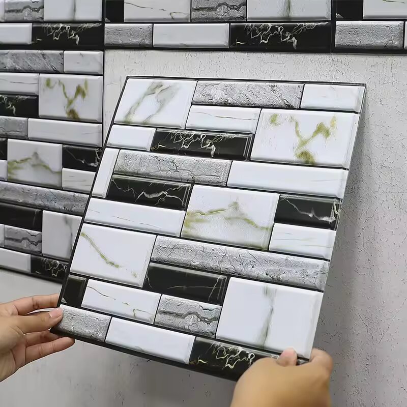 Home Bathroom Wall Tiles - Adesivo de parede autoadesivo para azulejos,