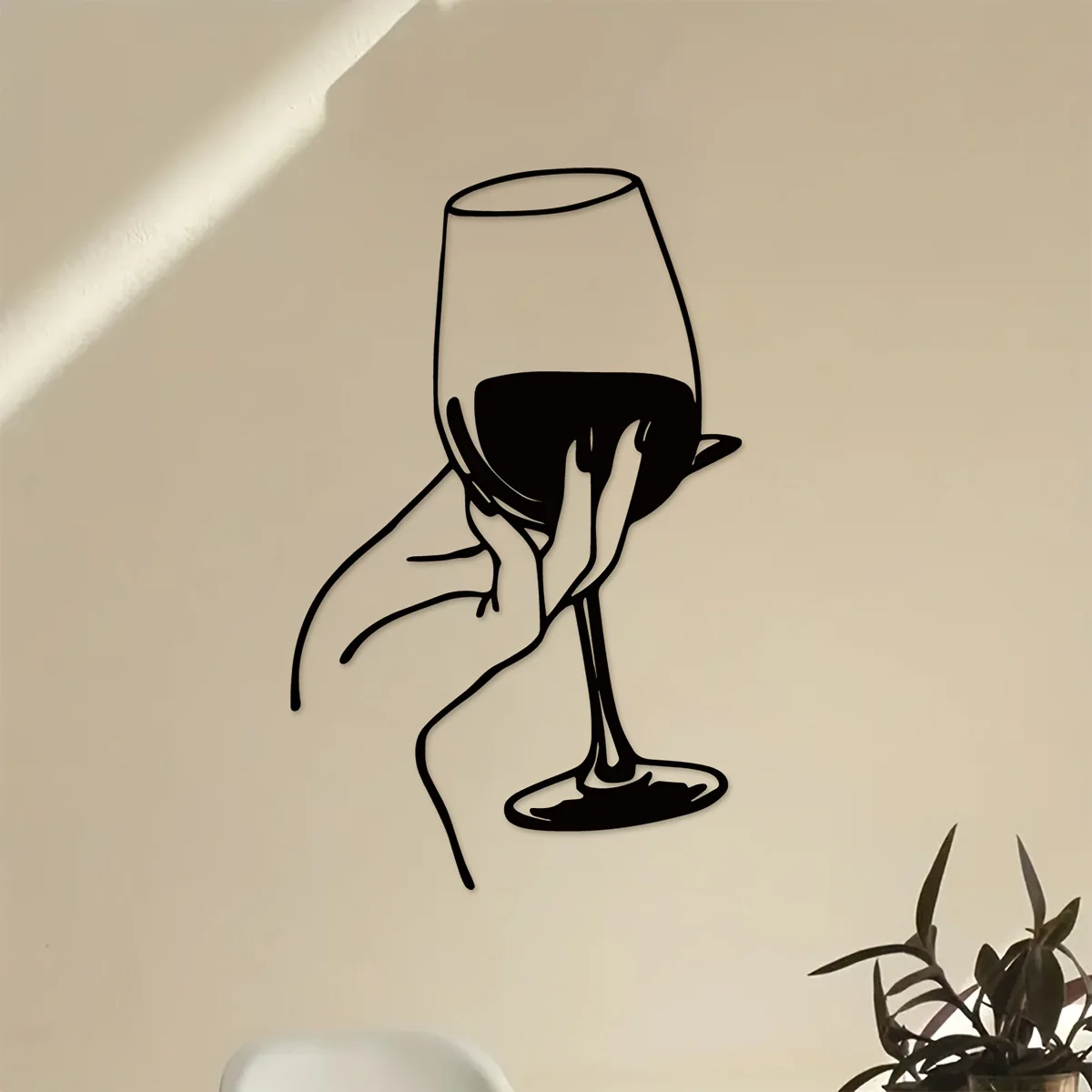 Home Goods Bathroom - Amante do vinho senhora mão decoração