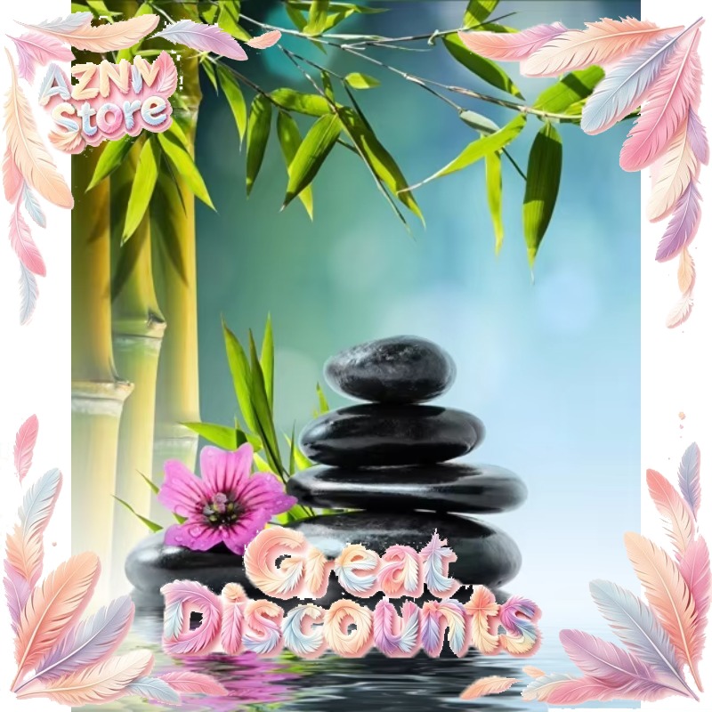 Home Bathroom Scene - Pintura em Tela de Bambu Verde