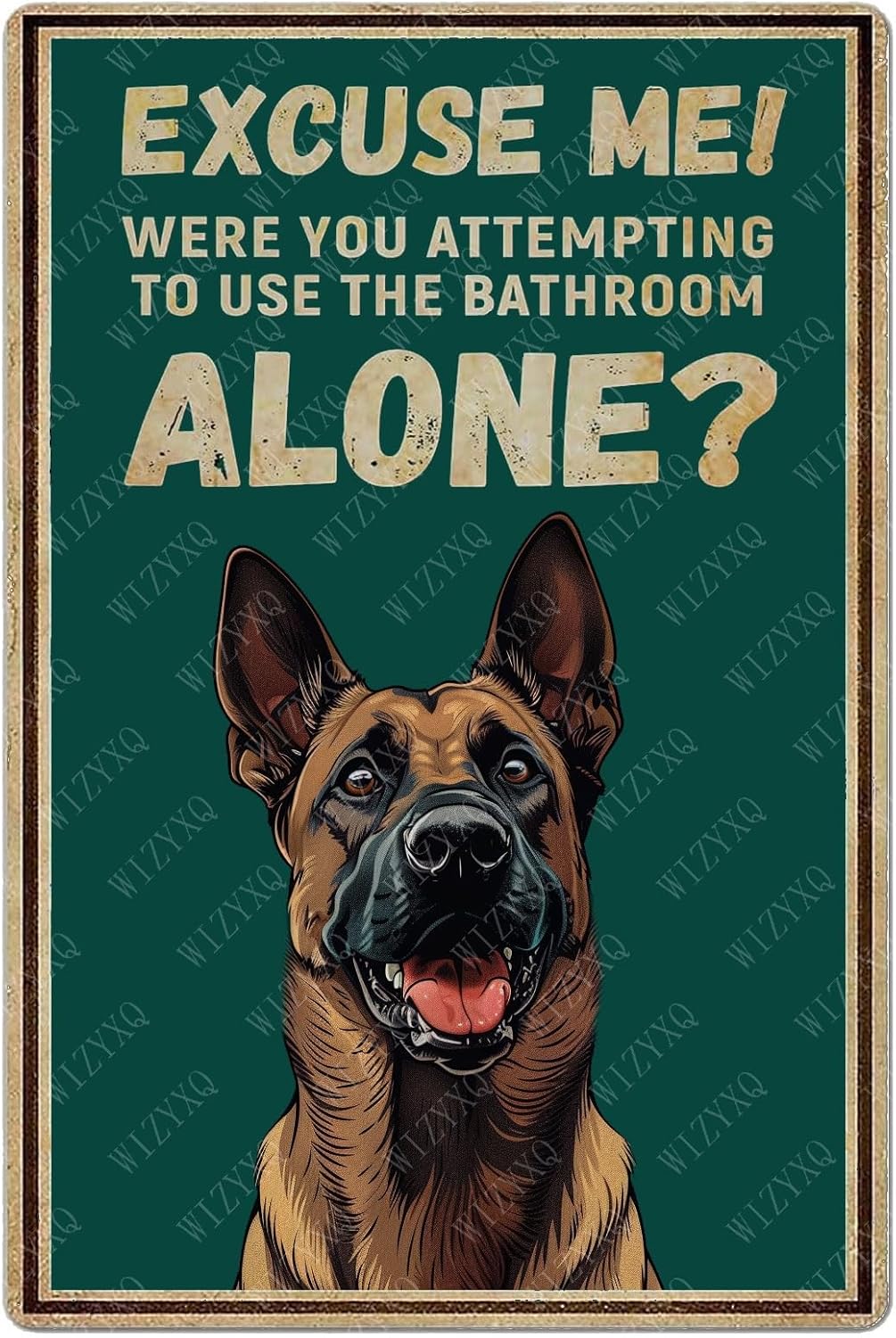 Home Alone Bathroom - Placas de Metal Vintage: Desculpe, você