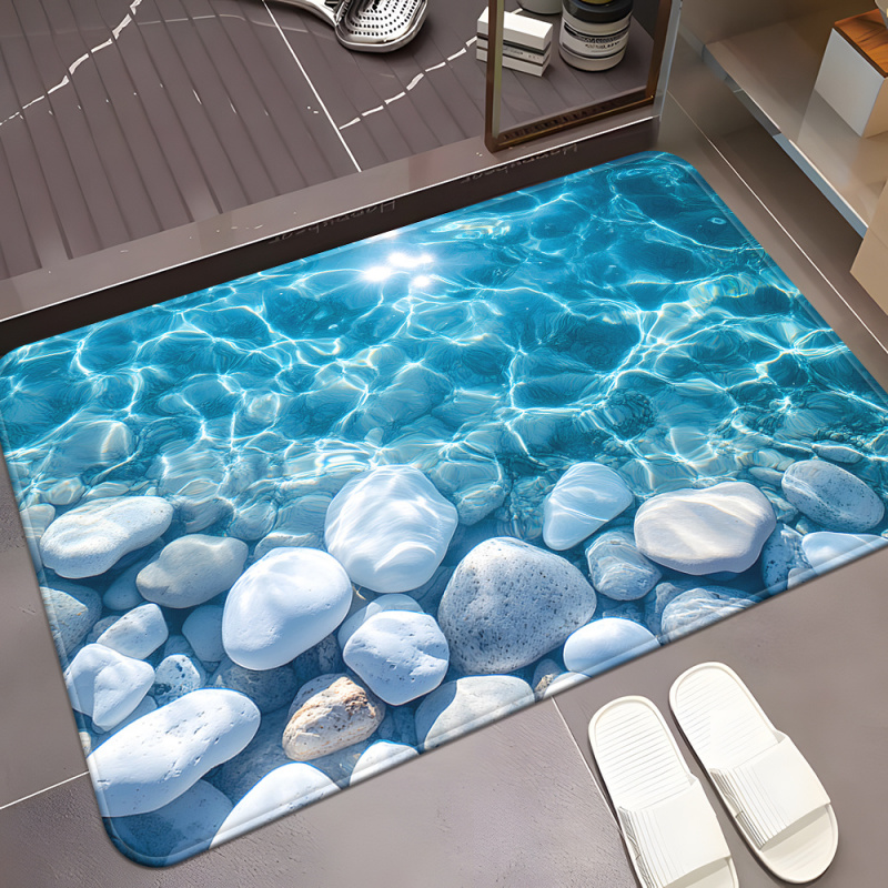Zara Home Bathroom Mat - Tapete transparente VIKAMAT para banheiro, tapete