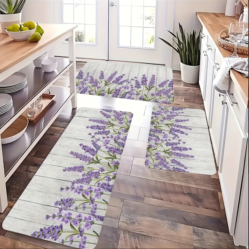 Zara Home Bathroom Mat - Tapete de cozinha de flores e