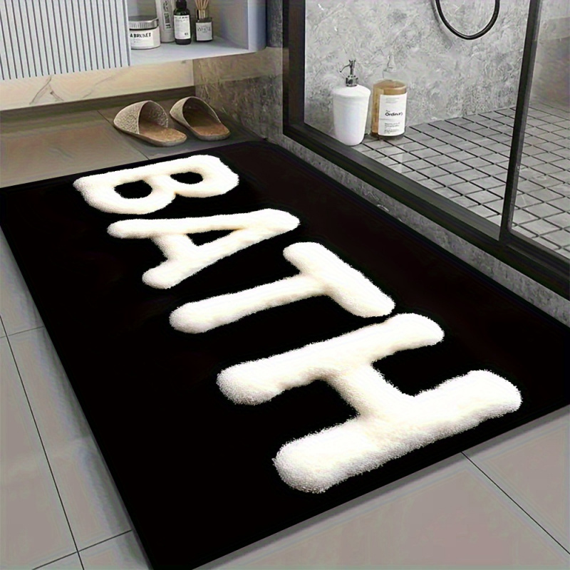 Zara Home Bathroom Mat - Tapete de Banheiro Estilo Americano Minimalista