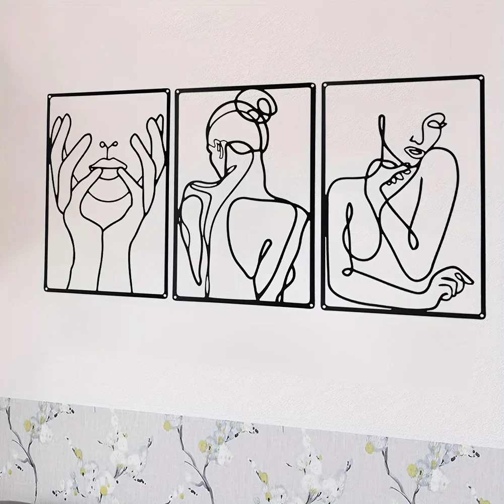 Linha abstrata Desenho Wall De - Home Goods Bathroom avaliação e preço