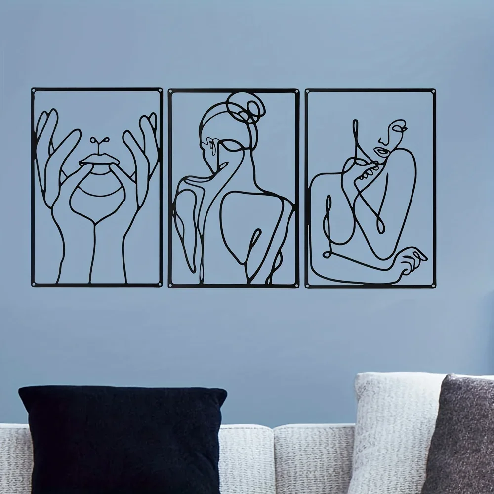 Linha abstrata Desenho Wall De - Home Goods Bathroom avaliação e preço