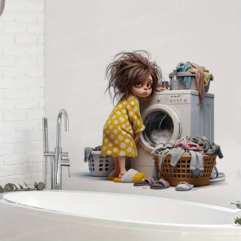 Adesivos de Vinil de Menina em - Home Bathroom Wall Tiles avaliação e preço
