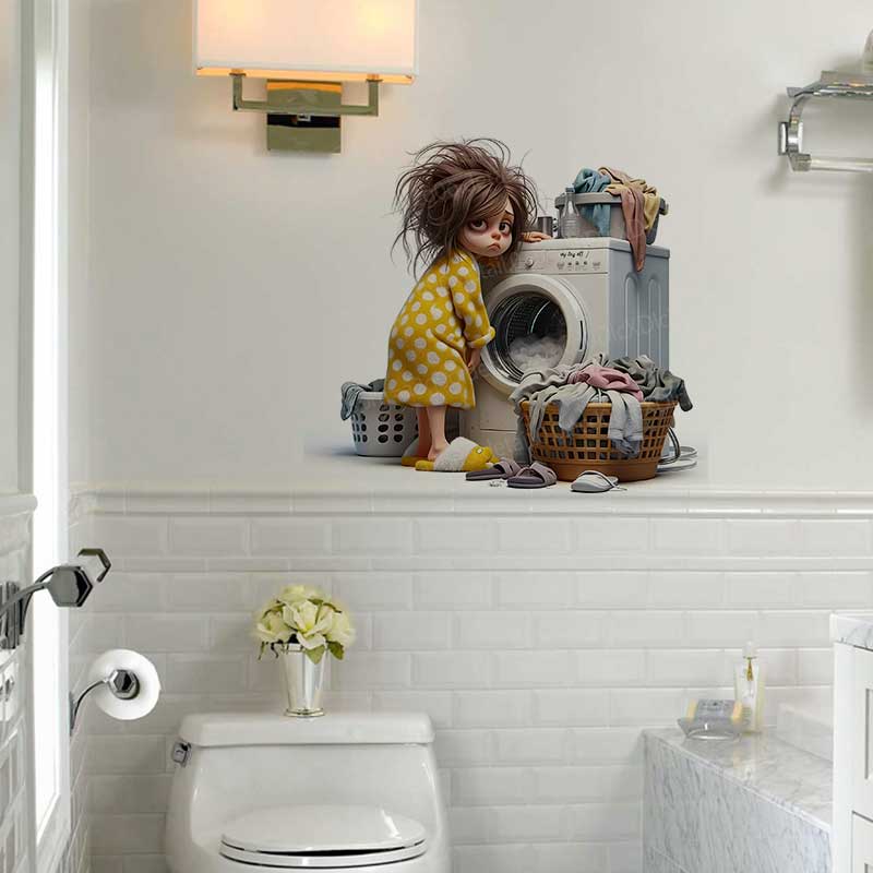 Adesivos de Vinil de Menina em - Home Bathroom Wall Tiles avaliação e preço