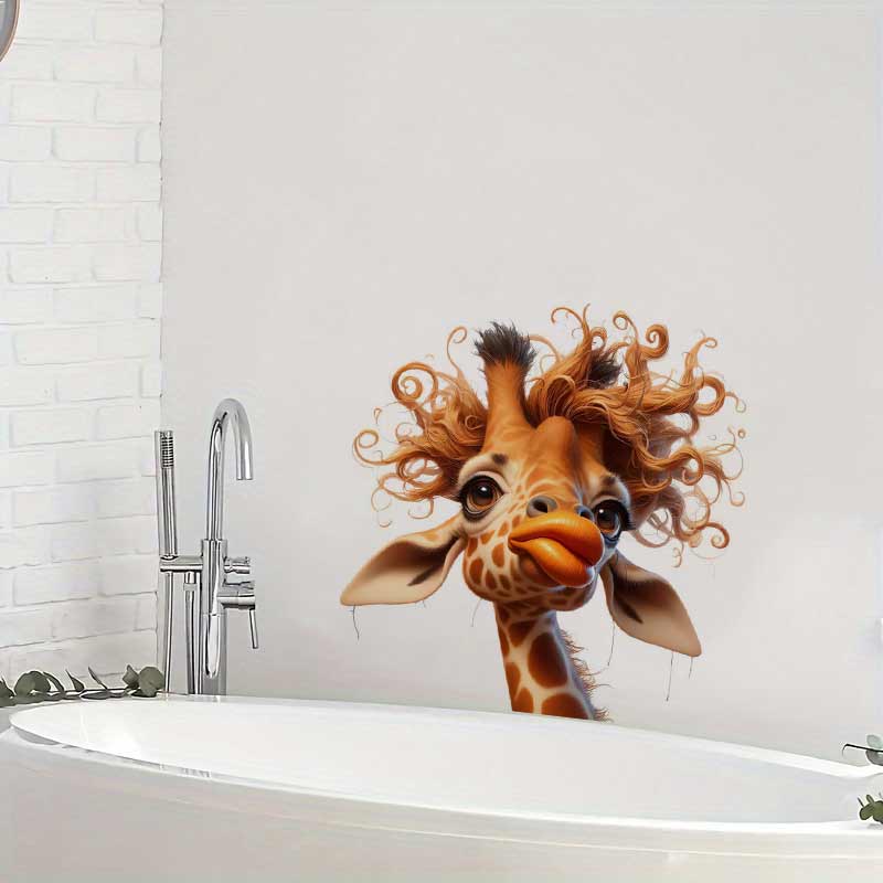 Adesivo de parede girafa de bo - Home Bathroom Wall Tiles avaliação e preço