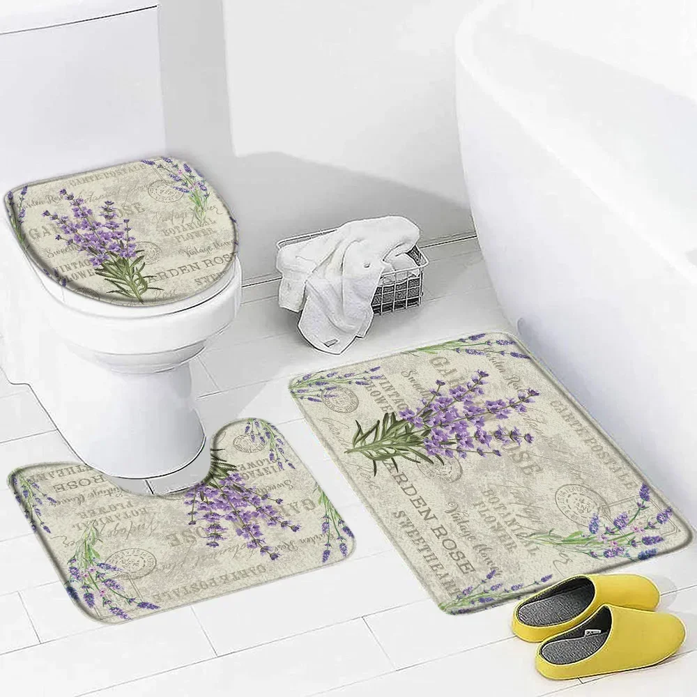 Roxo lavanda conjunto de tapet - Zara Home Bathroom Mat avaliação e preço
