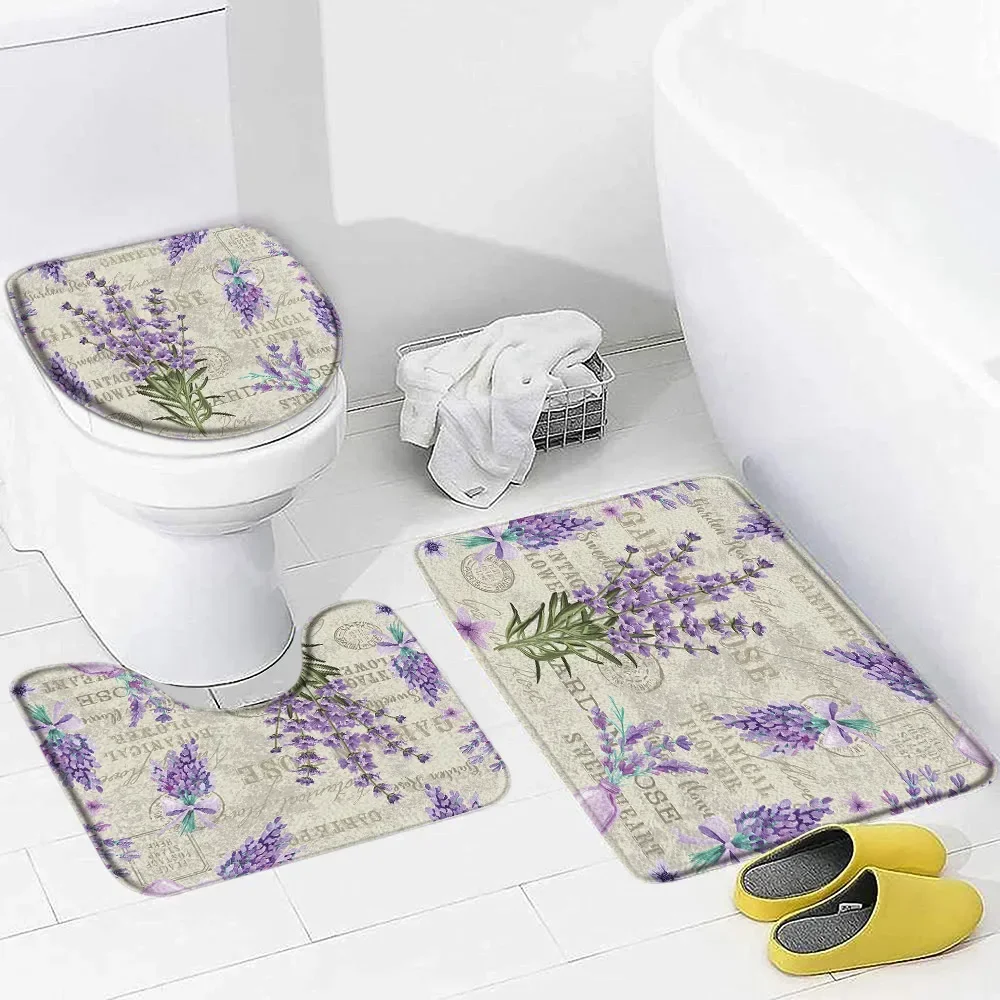 Roxo lavanda conjunto de tapet - Zara Home Bathroom Mat avaliação e preço
