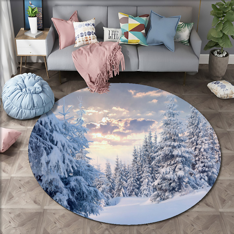 Bosques de Natal Neve Cena Tap - Home Bathroom Scene avaliação e preço