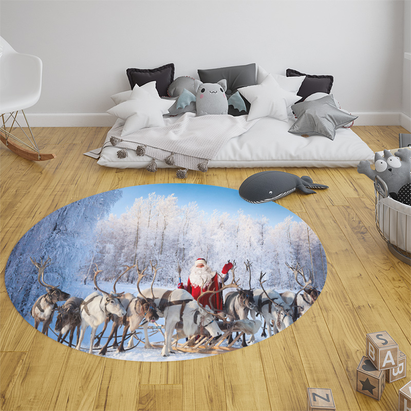 Bosques de Natal Neve Cena Tap - Home Bathroom Scene avaliação e preço