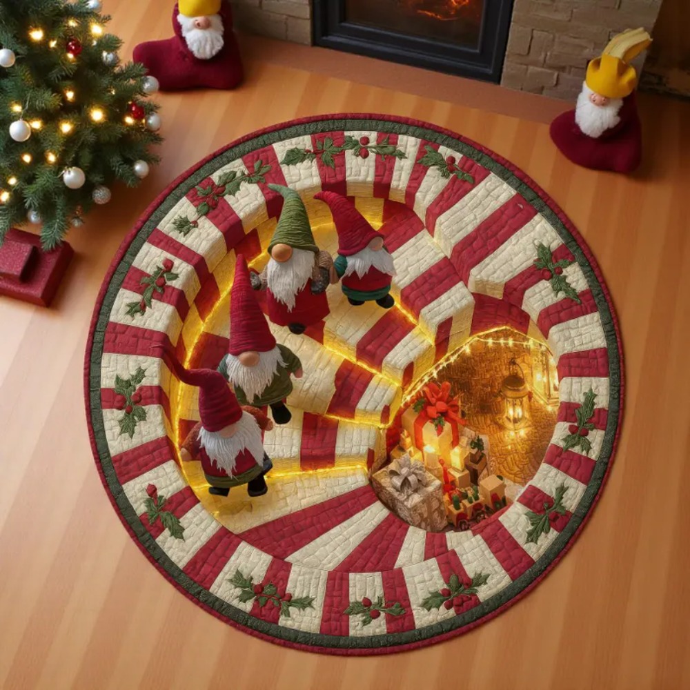 Natal 3d ilusão tapete redondo - Home Bathroom Scene avaliação e preço