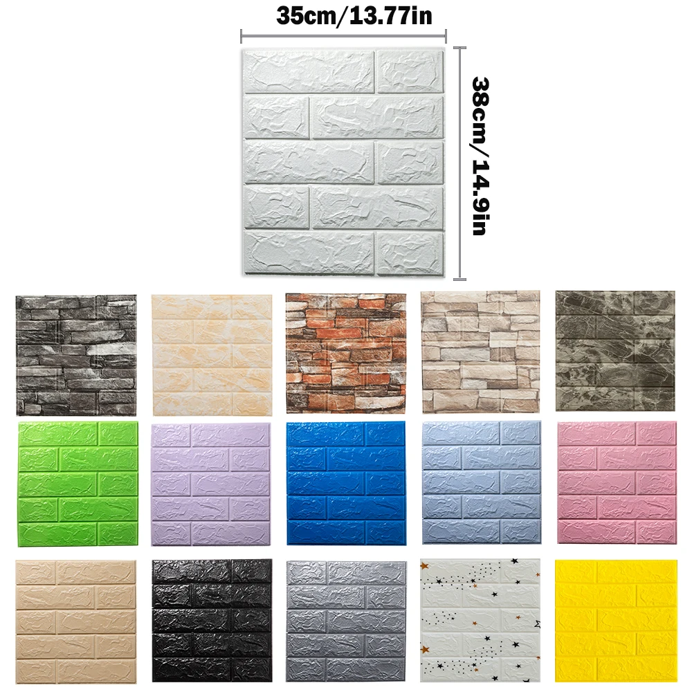 Adesivos de parede de espuma 3 - Home Bathroom Wall Tiles avaliação e preço
