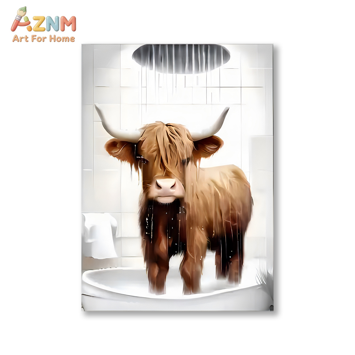 AZNM Arte de Parede em Tela co - Home Bathroom Scene avaliação e preço