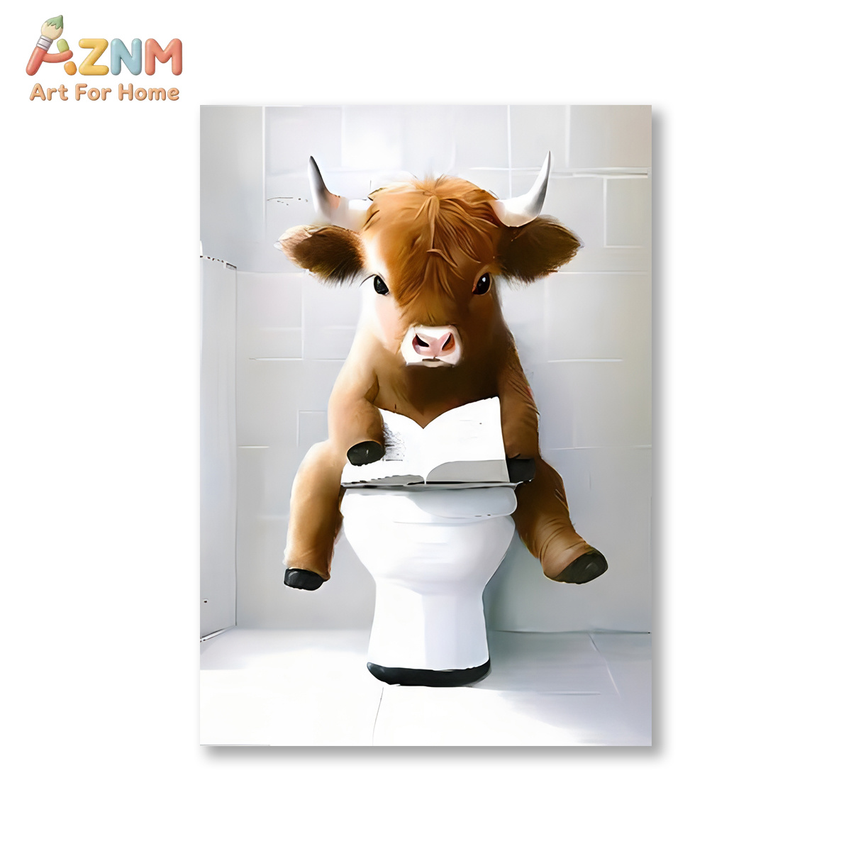 AZNM Arte de Parede em Tela co - Home Bathroom Scene avaliação e preço
