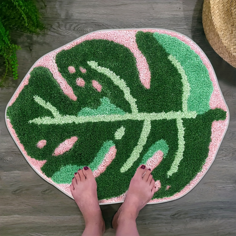 VIKAMA Tapete de pelúcia com f - Zara Home Bathroom Mat avaliação e preço