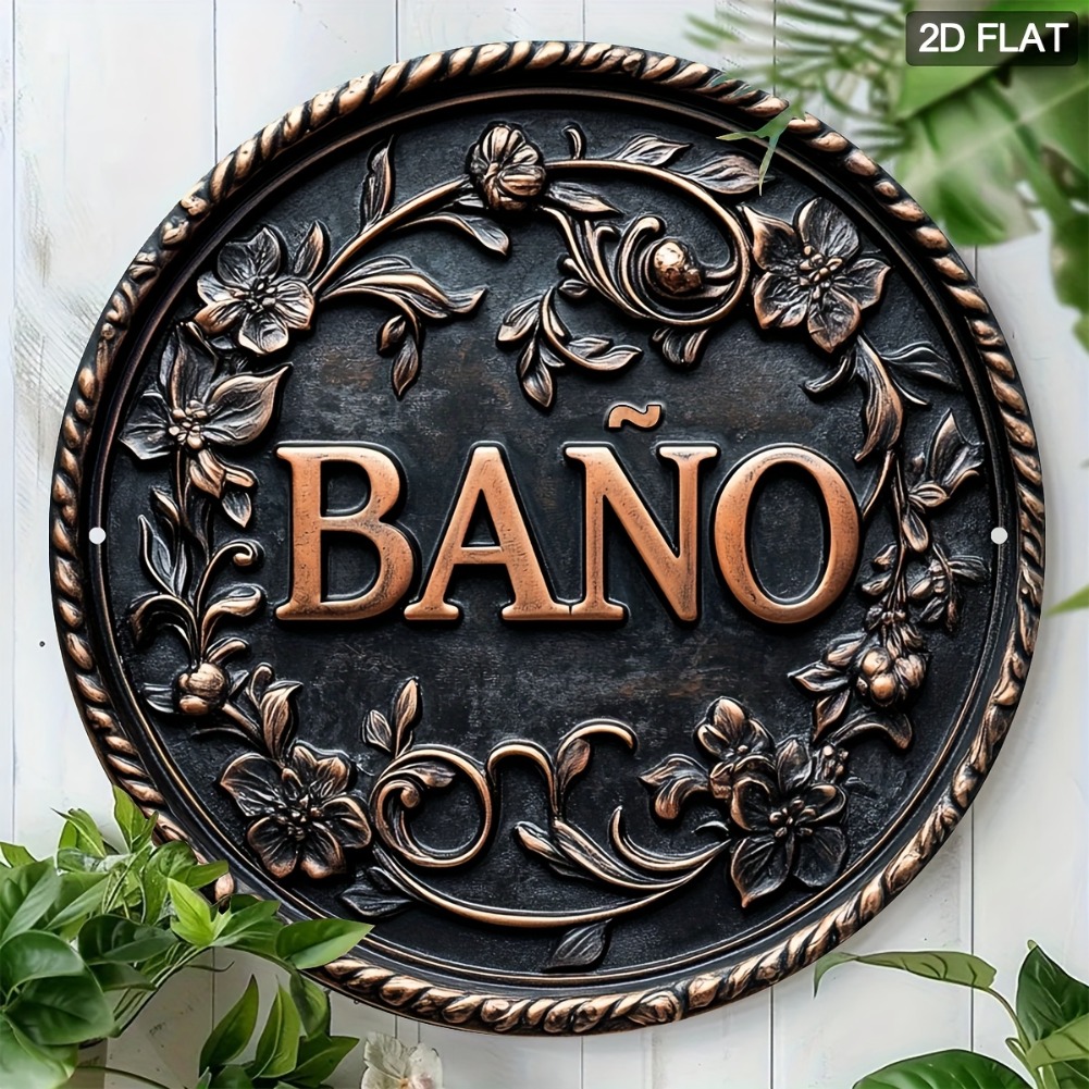 1pc 7.8x7.8 Polegada 2d plano  - Home Bathroom Sign avaliação e preço
