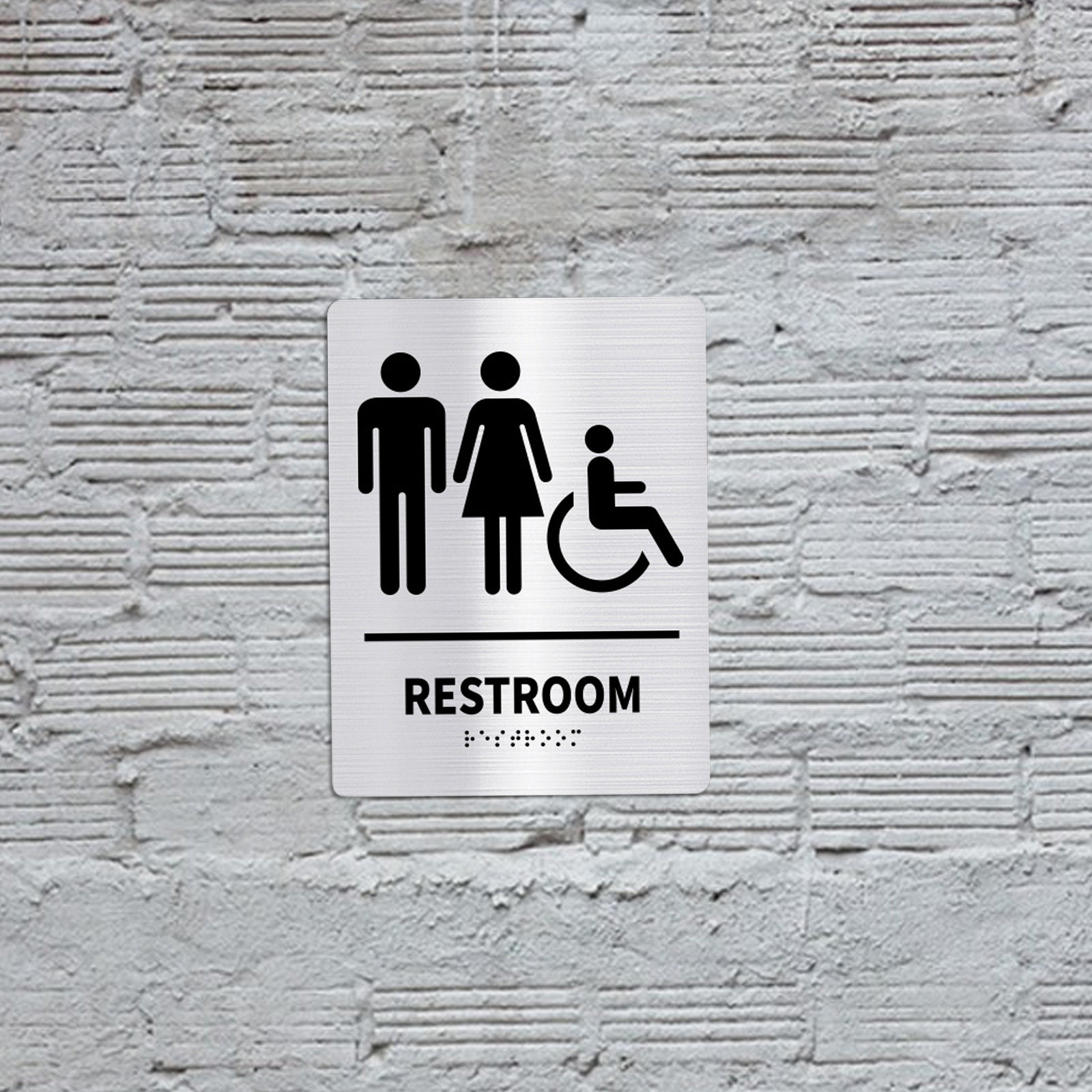 2 Peças de Placa de Sinalizaçã - Home Bathroom Sign avaliação e preço